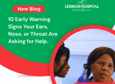 Blue and White Modern ENT Clinic Instagram Post