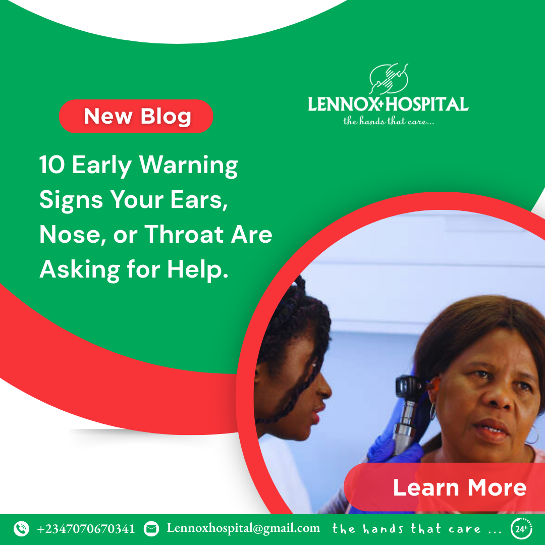 Blue and White Modern ENT Clinic Instagram Post