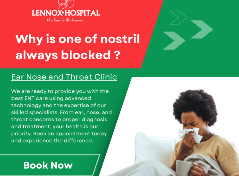 Blue and White Modern Ear Nose and Throat Clinic Instagram Post