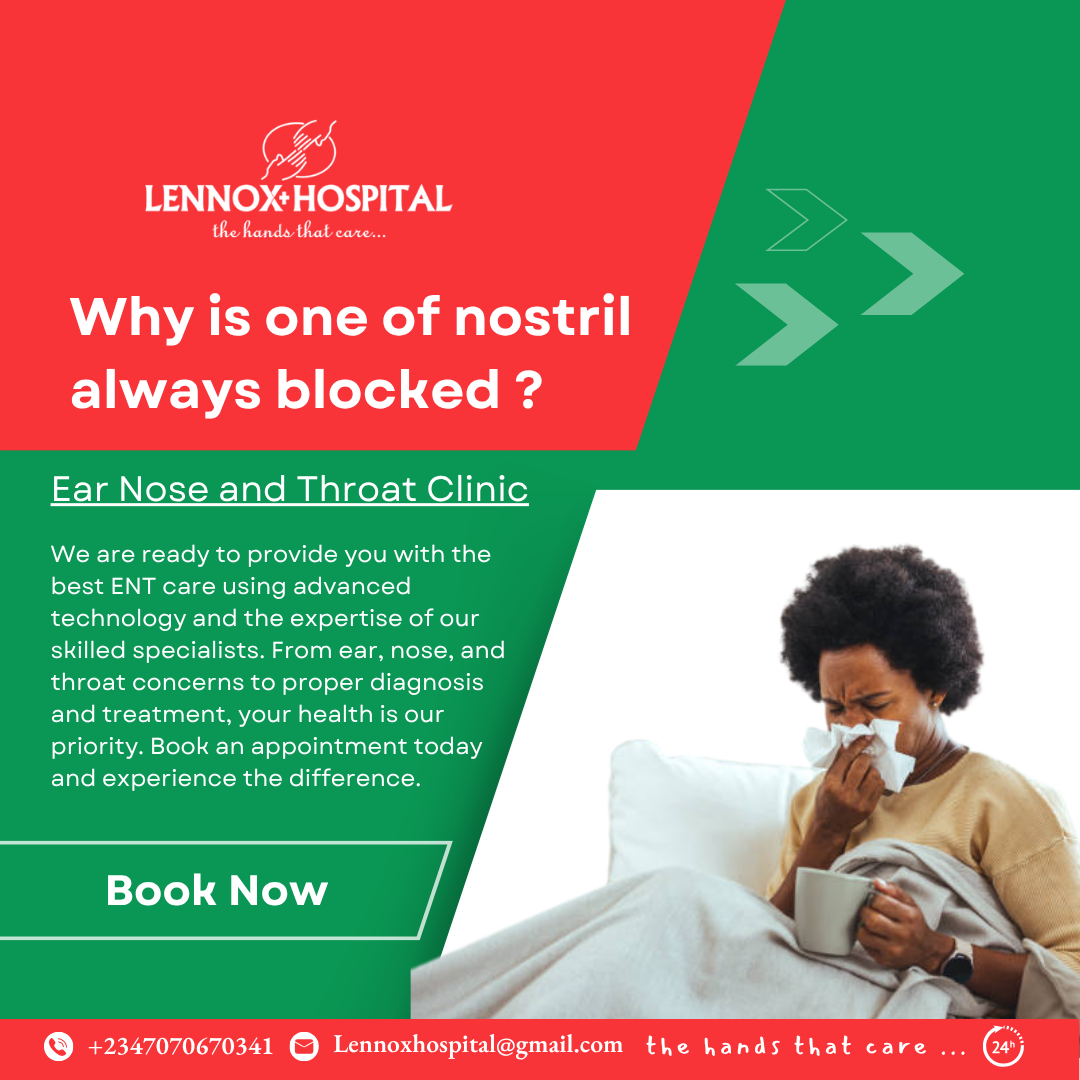 Blue and White Modern Ear Nose and Throat Clinic Instagram Post